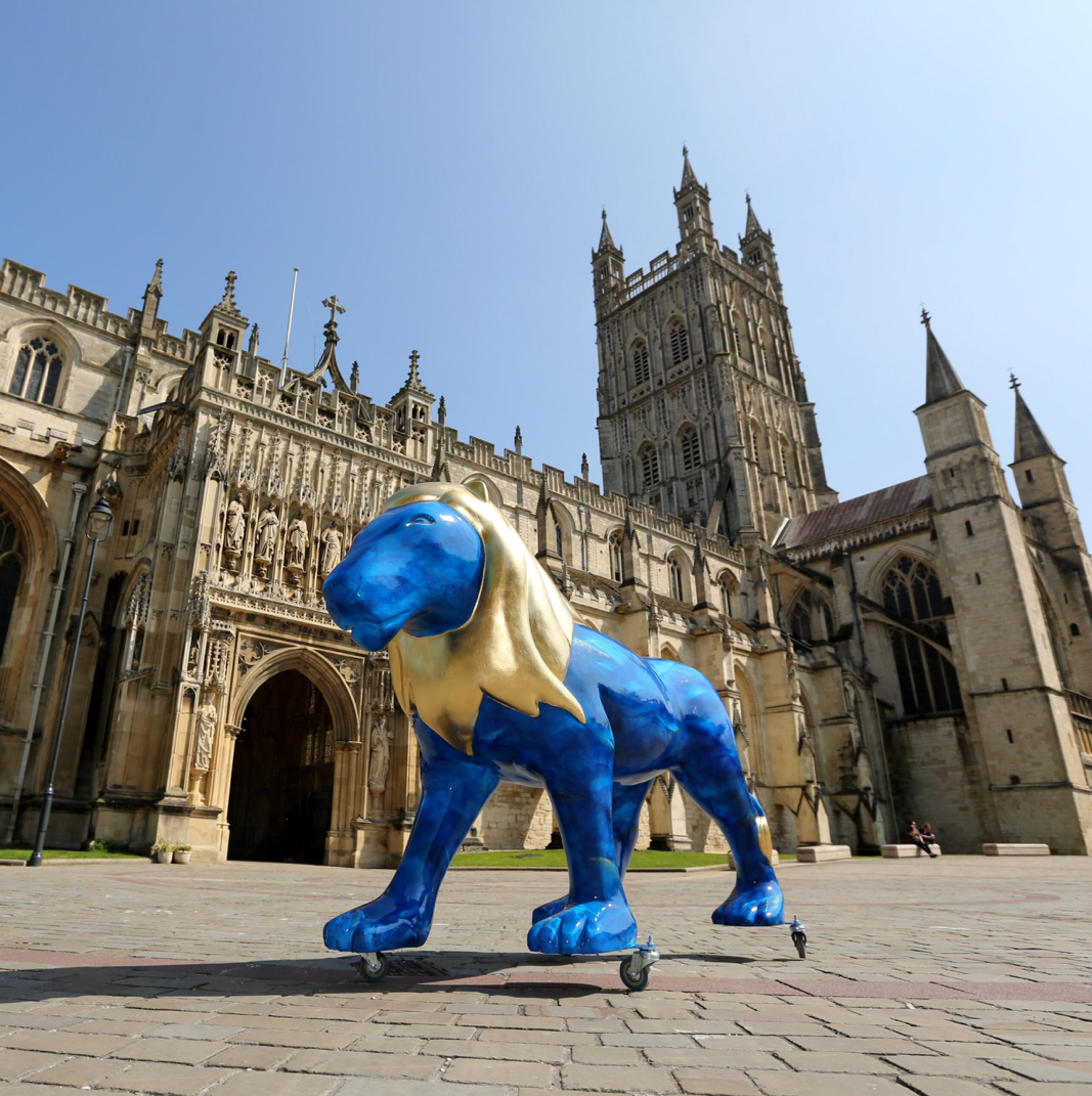 Lions at Large Sculpture