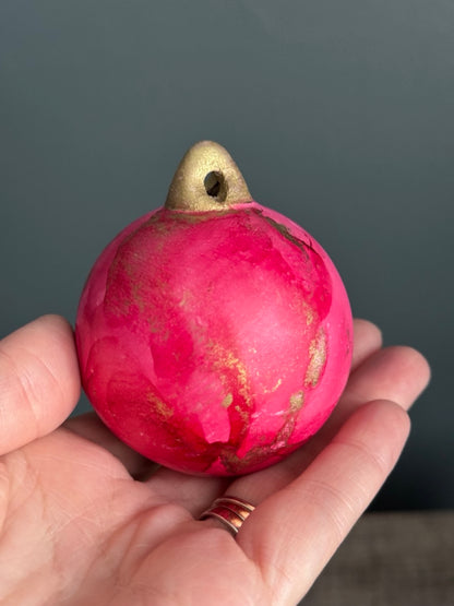 Hand painted Christmas bauble