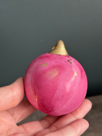 Hand painted Christmas bauble