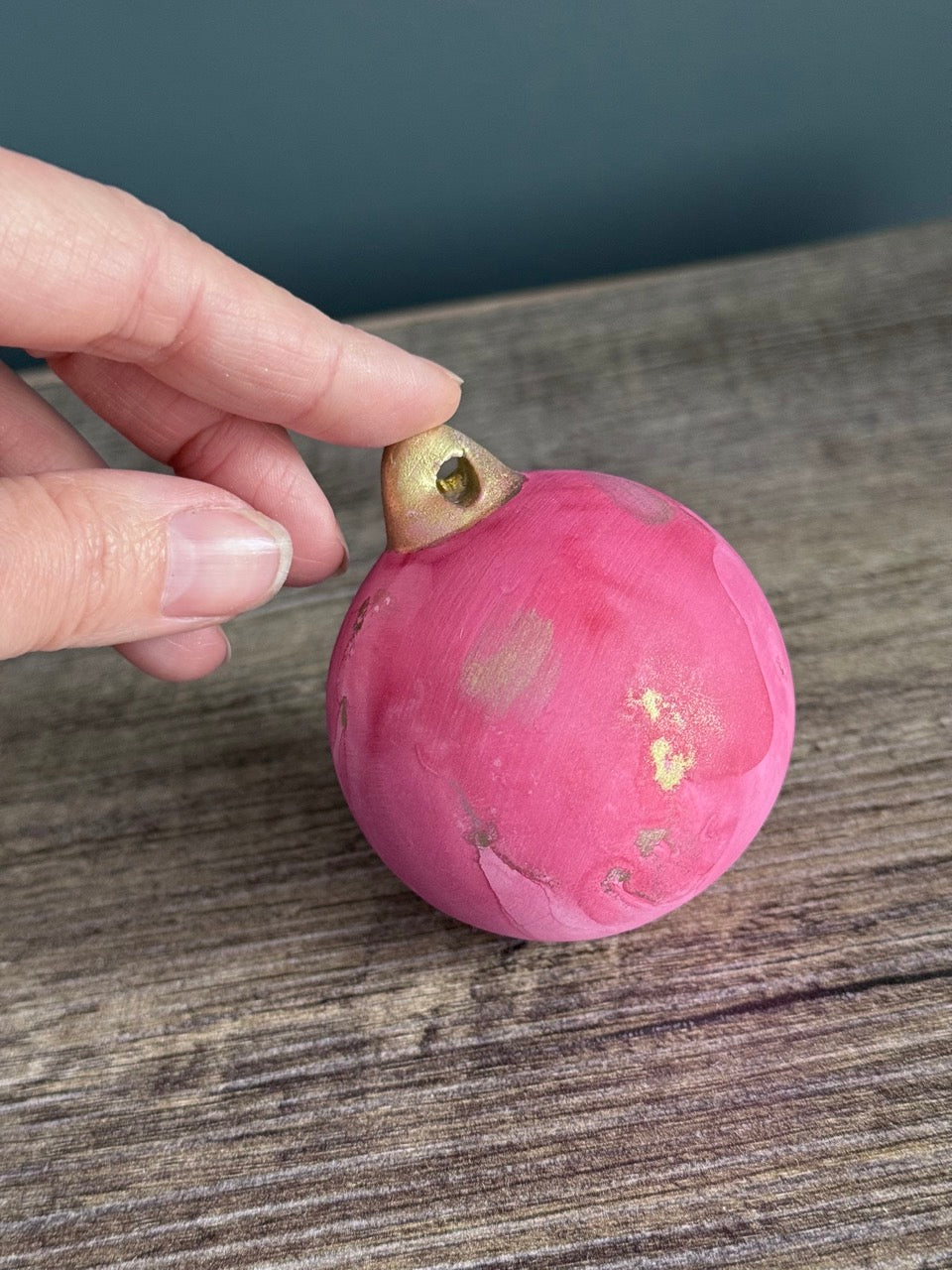 Hand painted Christmas bauble