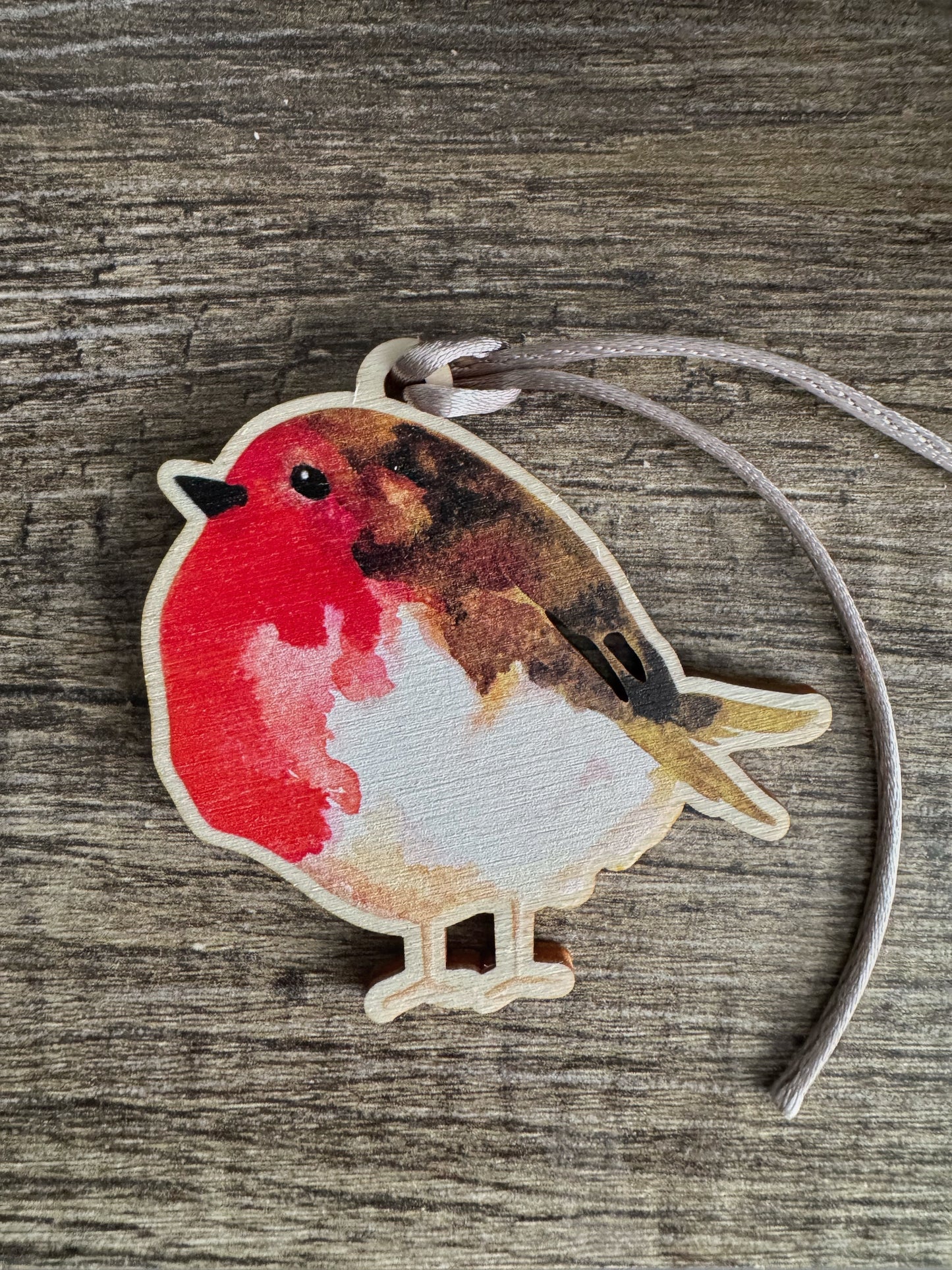 Wooden Robin Decoration, Symbol of Love & Remembrance